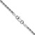 14K White Gold 28 inch 2mm Diamond-cut Rope with Lobster Clasp Chain