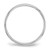 14k White Gold 2mm Half-Round Wedding Band Size 6.5