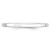 14k White Gold 2mm Lightweight Comfort Fit Wedding Band Size 10.5