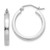 14k White Gold 2x3mm Rectangle Tube Hoop - T1-93967504-9120