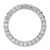 14k White Gold 3 carat Lab Grown Diamond VS/SI+ G+ Complete Circle Chain Slide Pendant - PM-BC49CB0F-1241