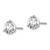 14k White Gold 3 ctw Certified Lab Grown Diamond VS/SI+ G+ Round 3 Prong Heavy Wt. Stud Earrings
