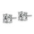 14k White Gold 3 ctw Lab Grown Diamond VS+ F+ Round 4 Prong Heavy Wt. Stud Earrings