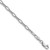 14k White Gold 3.0mm Semi-Solid Beveled Paperclip Chain - BC-08A5D555-9178