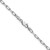 14k White Gold 3.0mm Solid Beveled Paperclip Chain - PE-C983AD0F-7887