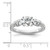 14k White Gold 3/4 carat Lab Grown Diamond VS/SI+ G+ 1 carat Center Semi Mount Engagement Ring