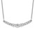 14k White Gold 3/4 carat Lab Grown Diamond VS/SI+ G+ Complete 18 inch Fashion Bar Necklace