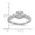 14k White Gold 3/4 carat Lab Grown Diamond VS/SI+ G+ Complete Cluster Engagement Ring - RM-3BBC6D9D-6282