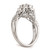 14k White Gold 3/4 carat Lab Grown Diamond VS/SI+ G+ Complete Cluster Engagement Ring - RM-AAEF4596-9645