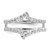 14k White Gold 3/4 carat Lab Grown Diamond VS/SI+ G+ Complete Ring Guard - RM-F43F0167-8110