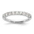 14k White Gold 3/4 carat Lab Grown Diamond VS/SI+ G+ Nine Stone Complete Fashion band - RM-0A54D78B-8450