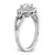 14k White Gold 3/4 carat Lab Grown Diamond VS/SI+ G+ Round Complete Halo Engagement Ring - RM-3A14C0E5-8252