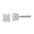 14k White Gold 3/4 ctw Lab Grown Diamond VS+ F+ Round 4 Prong Heavy Wt. Screwback Stud Earrings - EM-09DDC850-5054