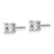 14k White Gold 3/4 ctw Lab Grown Diamond VS+ F+ Round 4 Prong Heavy Wt. Stud Earrings - EM-A4A2A35F-9600