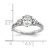 14k White Gold 3/8 carat Lab Grown Diamond VS/SI+ G+ 1 carat Center Oval Semi Mount Engagement Ring - RM-BADEA27B-9114