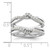 14k White Gold 3/8 carat Lab Grown Diamond VS/SI+ G+ Complete Twisted Ring Guard