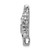 14k White Gold 3/8 carat Lab Grown Diamond VS/SI+ G+ Complete Vibrant Snowflake Chain Slide Pendant