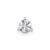 14k White Gold 3/8 carat Lab Grown Diamond VS/SI+ G+ Round Complete Three Prong Chain Slide Pendant