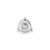 14k White Gold 3/8 carat Lab Grown Diamond VS/SI+ G+ Round Complete Three Prong Chain Slide Pendant