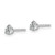 14k White Gold 3/8 ctw Lab Grown Diamond VS/SI+ G+ Round 3 Prong Heavy Wt. Stud Earrings