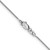 14K White Gold 30 inch .8mm Round Snake with Lobster Clasp Chain