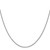 14K White Gold 30 inch .9mm Box with Lobster Clasp Chain