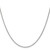 14K White Gold 30 inch 1.4mm Round Open Wide Link Cable with Lobster Clasp Chain