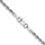 14K White Gold 30 inch 2.25mm Diamond-cut Rope with Lobster Clasp Chain