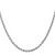 14K White Gold 30 inch 3mm Diamond-cut Rope with Lobster Clasp Chain