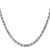 14K White Gold 30 inch 4.5mm Diamond-cut Rope with Lobster Clasp Chain