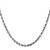 14K White Gold 30 Inch 4mm Diamond-cut Quadruple Rope Lobster Clasp Chain