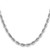 14K White Gold 30 Inch 5mm Diamond-cut Quadruple Rope Lobster Clasp Chain