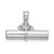 14K White Gold 3-D DIPLOMA  Rolled Up Charm