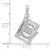 14K White Gold 3-D Moveable Ten Commandments Book Charm