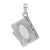 14K White Gold 3-D Moveable Ten Commandments Book Charm