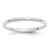 10k White Gold 2mm Standard Weight Comfort Fit Wedding Band Size 8.5
