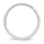 14k White Gold 3mm Beveled Edge Comfort Fit Wedding Band Size 10