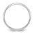 14k White Gold 3mm Half-Round Wedding Band Size 6.5
