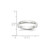 14k White Gold 3mm Lightweight Half Round Wedding Band Size 6.5