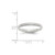 14k White Gold 3mm Milgrain Half Round Comfort Fit Wedding Band Size 10.5