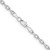 14k White Gold 3mm Semi-solid D/C Open Link Cable Chain - BC-50EE1FC1-2541