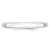 14k White Gold 3mm Standard Weight Comfort Fit Wedding Band Size 5