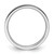 14k White Gold 3mm Standard Weight Flat Comfort Fit Wedding Band Size 10