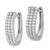 14k White Gold 3-row Diamond Hinged Hoop Earrings - EM-13E41920-7193