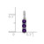 14k White Gold 3-stone Amethyst and Diamond Pendant