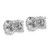 14k White Gold 4 ctw Certified Lab Grown Diamond VS+ F+ Round 4 Prong Heavy Wt. Stud Earrings
