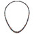 14k White Gold 4-10mm Graduated Black Near Round Freshwater Cultured Pearl 18 inch Necklace