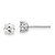 14k White Gold 4mm Cubic Zirconia Earrings - XE-18F7A228-2659