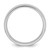 14k White Gold 4mm Knife Edge Comfort Fit Wedding Band Size 12