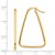 14k 1.5mm Polished Triangle Dangle Hoop Earrings - TF-0C2AD092-7320